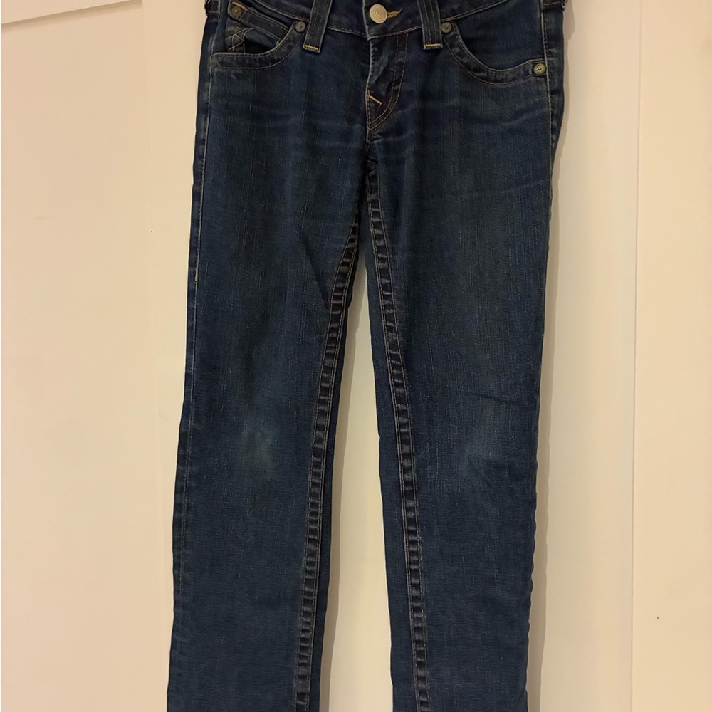 True Religion Indigo Straight Leg Jeans